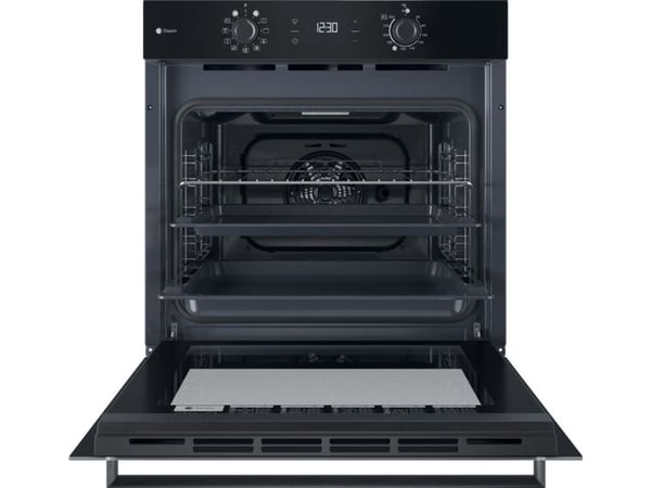Indesit IO K58HS B, Medium, Elektrisk ovn, 71 l, 71 l, Vifteaktivert, Hydrolytisk