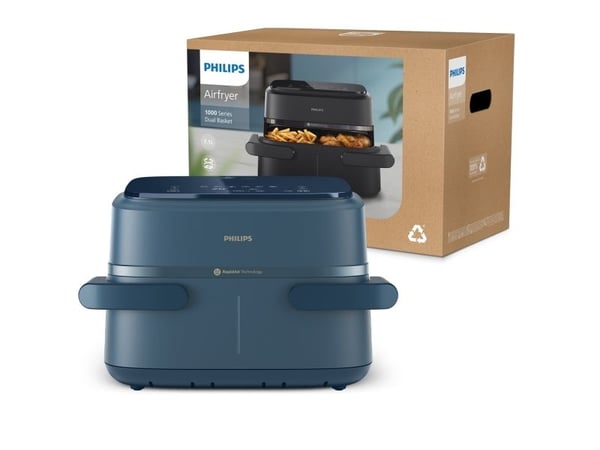 Philips 1000 series NA156/60, Kuumakiertoilmakypsennin, 7,1 L, Rapid Air, 40 °C, 200 °C, 60 min