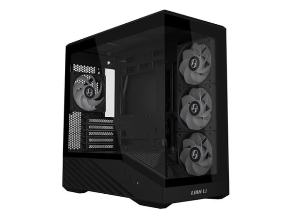 Lian Li Vector V100R MINI, Mini Tower, PC, Svart, Micro ATX, Mini-ITX, Plast, Stål, Herdet glass, Spilling