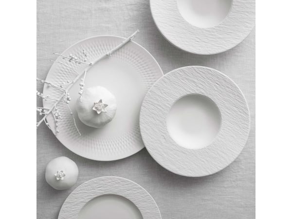 Villeroy & Boch Manufacture Rock servisesett, 6 deler, hvit