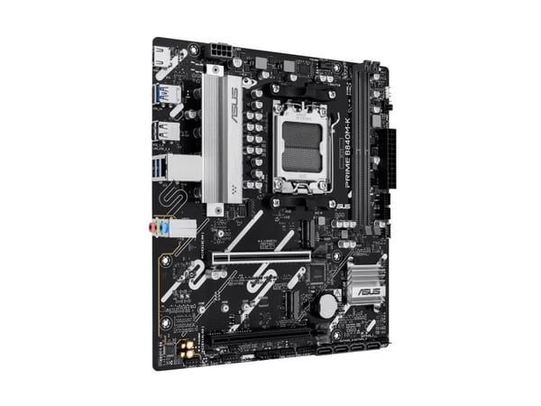 ASUS PRIME B840M-K - Hovedkort - micro ATX - Socket AM5 - AMD B840 Chipset - USB 3.2 Gen 1, USB-C 3.2 Gen 1 - 2.5 Gigabit LAN - innbygd grafikk (CP...