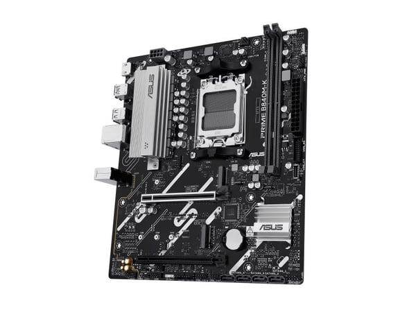 ASUS PRIME B840M-K - Hovedkort - micro ATX - Socket AM5 - AMD B840 Chipset - USB 3.2 Gen 1, USB-C 3.2 Gen 1 - 2.5 Gigabit LAN - innbygd grafikk (CP...