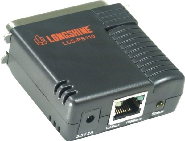 Longshine LCS-PS110-A - Skriverserver - parallell - 10/100 Ethernet