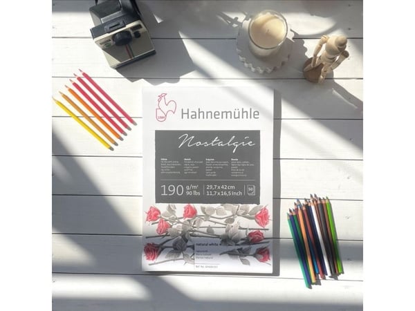 Hahnemühle Skitsebog Nostalgie A5 50 ark 190 g (10628209)