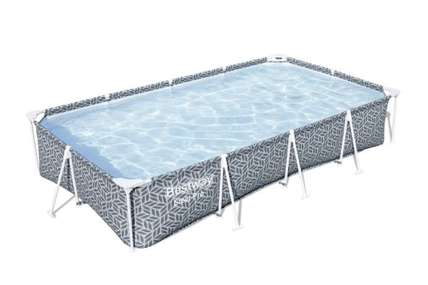 Bestway 561FT, 4000 l, Innrammet basseng, Barn og voksne, Grå, 19,8 kg