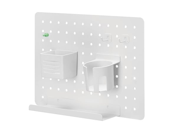 LogiLink PB0105, Terästä, Muovi, Valkoinen, Yksivärinen, Universaali, 5 kg, 1 hyllyä