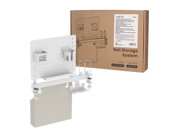 LogiLink PB0101, Stål, Plast, Hvit, Monokromatisk, Universell, 26 kg, 557 mm