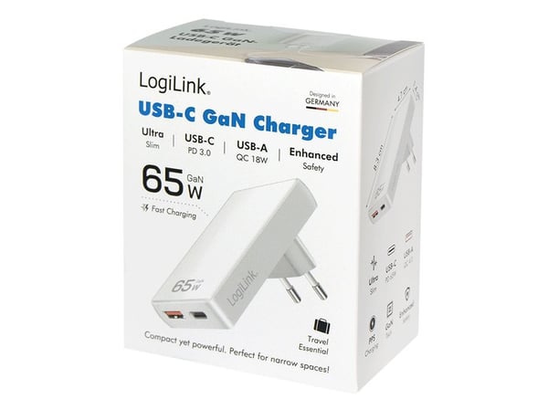 LogiLink PA0368, Sisätila, AC, 20 V, Valkoinen
