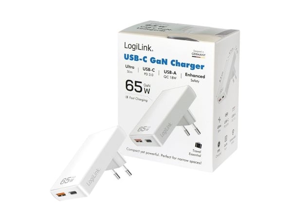 LogiLink PA0368, Sisätila, AC, 20 V, Valkoinen