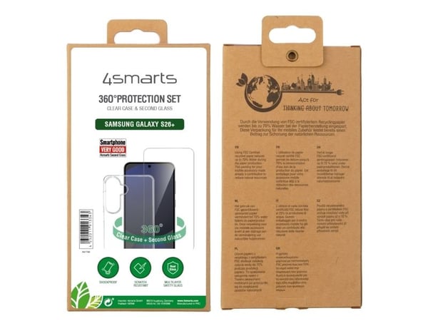 4smarts 541740, Etui, Samsung, Galaxy S26+, 17 cm (6.7"), Gjennomsiktig
