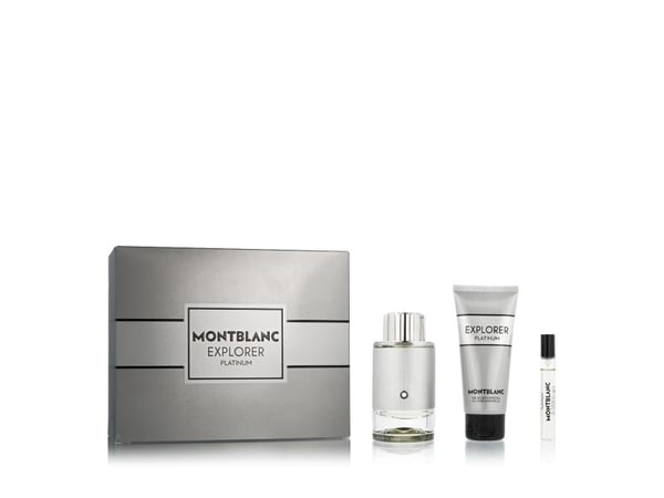 Montblanc Explorer Platinum EDP 100 ml + EDP MINI 7,5 ml + SG for kropp & hår 100 ml (mann)