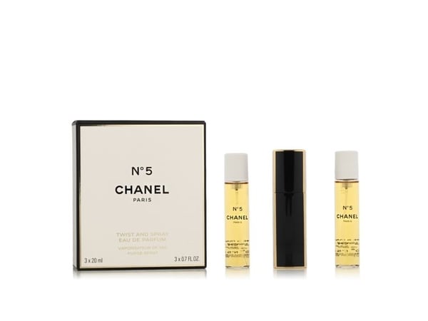 Chanel No 5 EDP 3x20ml emballasje + påfyll