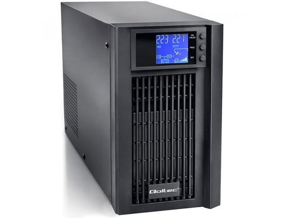 Qoltec UPS nødstrøm ren sinus 2kVA 1600W AVR LCD Czysty Sinus