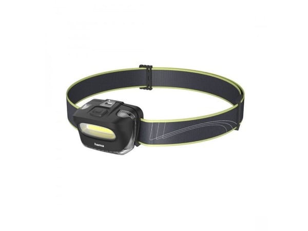 Hama HL110, Hodebåndslommelykt, Svart, Blå, Gult, Plast, COB LED, 1 lamper, 110 lm