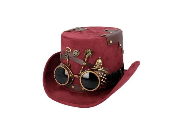 Bordeaux keypunk-hatt