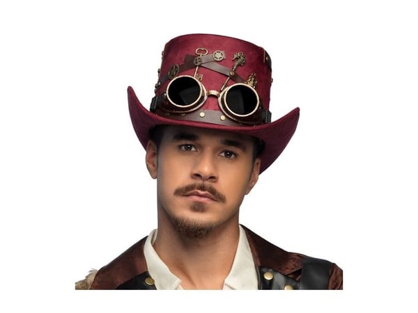 Bordeaux keypunk-hatt