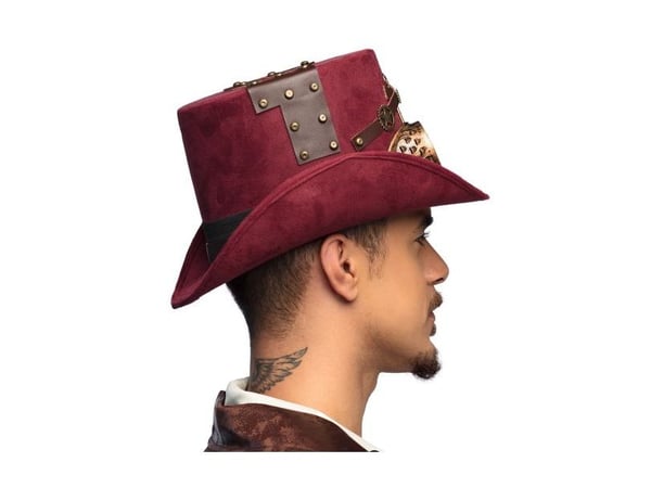 Bordeaux keypunk-hatt