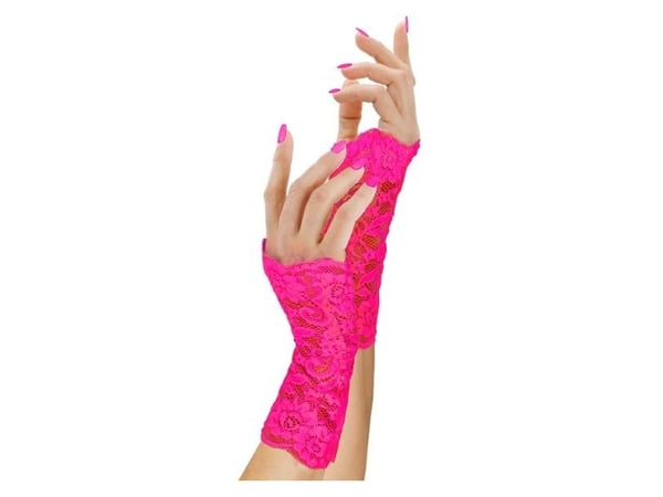 Neonpink blonde handsker
