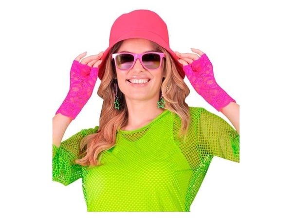 Neonpink blonde handsker