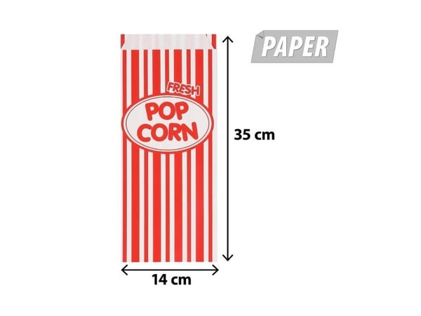 Popcornpapperpåsar, 8 st.
