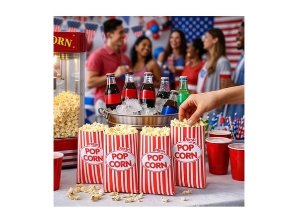 Popcornpapperpåsar, 8 st.