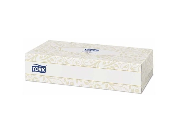 Ansigtsservietter Tork Extra Soft med 100 ark pr./pakke - (30 pakker pr. karton)