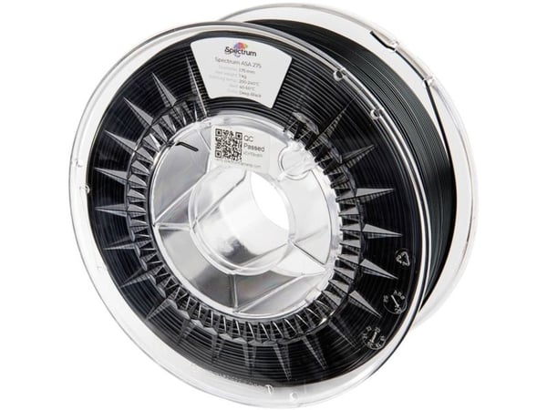 Spectrum Filaments 80302 ASA 275 DEEP BLACK filament ASA slagtåligt, väderbeständigt, UV-beständigt 1,75 mm 1000 g djup/svart 1 st