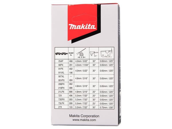 Makita 21LPX, Alle merker, Full meisel, 330,2 / 40 mm (13 / 40"), 1,5 mm, 45 cm, 4,8 mm