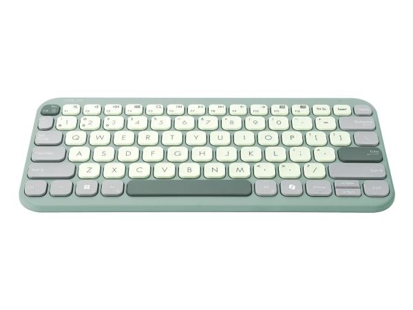 ASUS Marshmallow KW100 - Tastatur - 75% - compact - trådløs - Bluetooth 5.0 LE - green tea latte