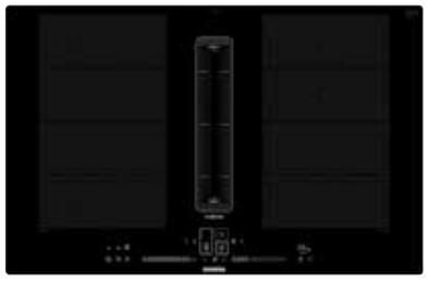 Siemens iQ700 EX80BNX68E, Svart, Innebygget, 80 cm, Keramisk, Glass-keramikk, FlexInduction