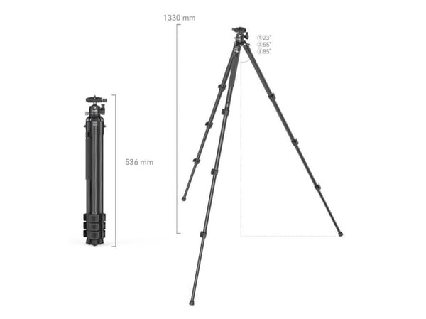 SmallRig 4060, 3 jalkoja, musta, 133 cm, 1,18 kg