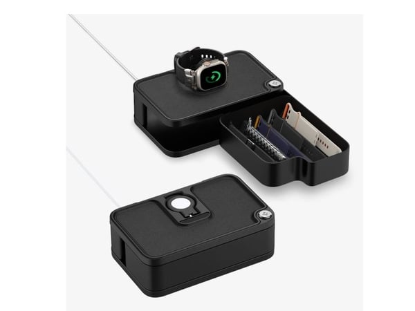 Spigen S340, Smartklokke, Passiv holder, Innendørs, Svart