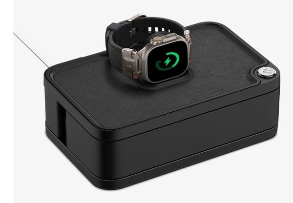 Spigen S340, Smartklokke, Passiv holder, Innendørs, Svart
