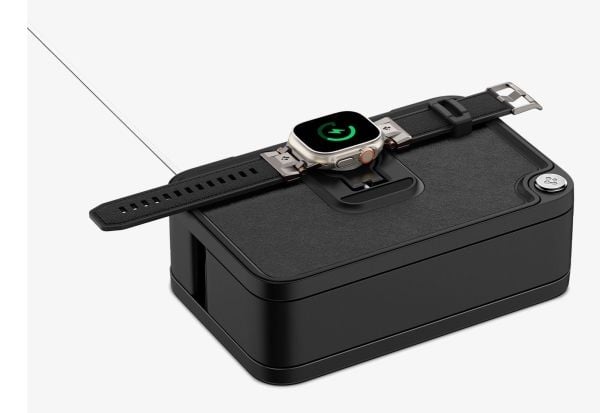 Spigen S340, Smartklokke, Passiv holder, Innendørs, Svart