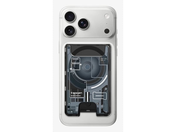 Spigen Ultra Hybrid Zero One V2, Kortholder, Svart, Grå, Polykarbonat (PC), Termoplastisk polyuretan (TPU), Apple, Apple - iPhone 12 or newer or wi...