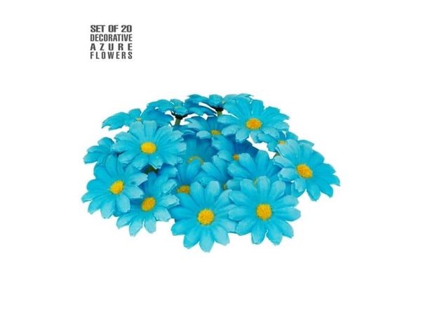 Festfarger: blå blomster, 20 stk