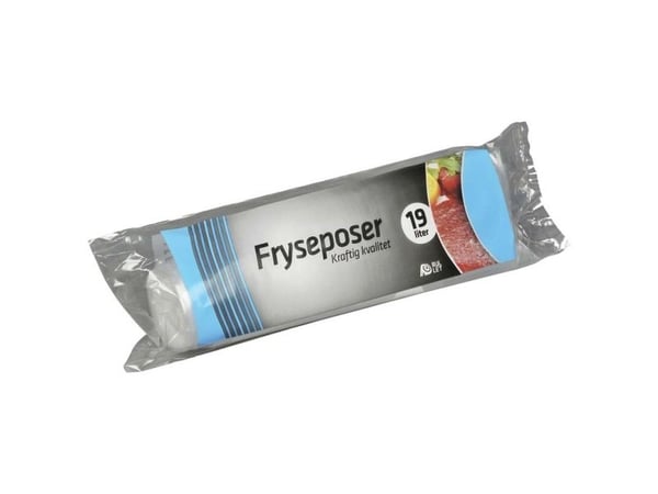 Fryspåsar 32 µm, 350 x 600 mm, LD-PE transparent, rulle á 8 st (35 st), livsmedelsgodkända