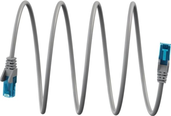 Ultraflexibel patchkabel CAT 6A, U/UTP, grå