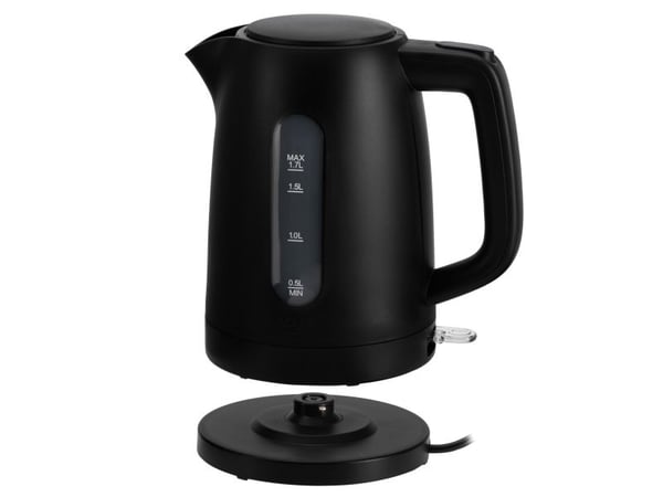 Adler AD 1379B, 1,7 l, 2200 W, Svart, Plast, Vannivåindikator, Trådløs