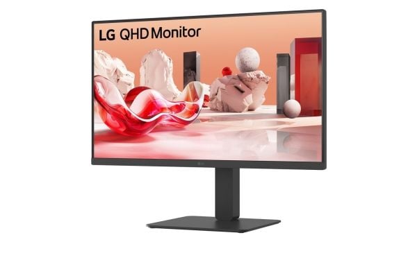 LG 27BA65QB-B - LED-skjerm - 27" - 2560 x 1440 WQHD @ 100 Hz - IPS - 350 cd/m² - 1000:1 - HDR10 - 5 ms - HDMI, DisplayPort, USB-C - høyttalere