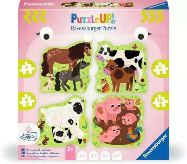 Ravensburger 12.004.001, 4 stykker, Dyr, 2 år