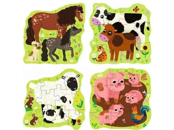 Ravensburger 12.004.001, 4 stykker, Dyr, 2 år