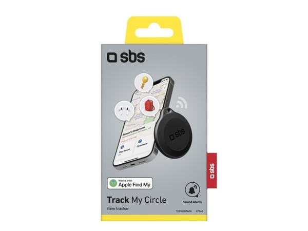 SBS TEFINDBTAPK, Universell, Søker, Sort, Støvresistent, Vannbestandig, IP65, CR2032