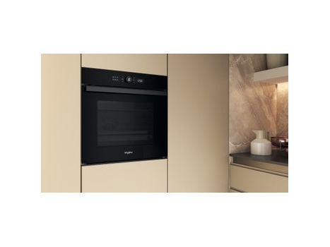Whirlpool WOI4S8PM1SB, Medium, Elektrisk ovn, 73 l, 3450 W, 73 l, Hydrolytisk + pyrolytisk