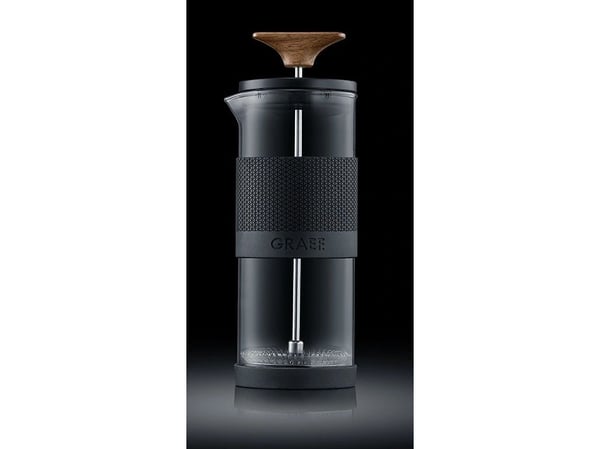 Graef MMS12, Manuell melkeskummer, Svart, Gjennomsiktig, Glass, 200 ml, 400 ml, 75 mm