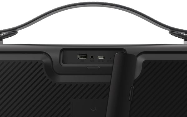 Streetz B200 Boombox 2x 7.5 W, IPX5, AUX, USB flash, LED, black, 30 W, 80 - 16000 Hz, 30 W, Ledning & Trådløs, USB Type-A, Stereo bærbar høyttaler