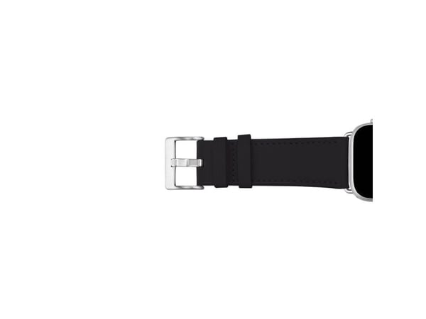 PURO PUAW40ECLASSICBLK, Klokkereim, Apple, Apple Watch, Lær, Metall, Sølv