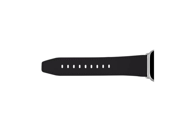 PURO PUAW40ECLASSICBLK, Klokkereim, Apple, Apple Watch, Lær, Metall, Sølv