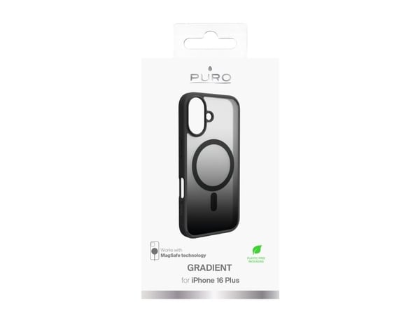 PURO PUIPC1667GRADBLK, Etui, Apple, iPhone 16 Plus, 17 cm (6.7"), Svart