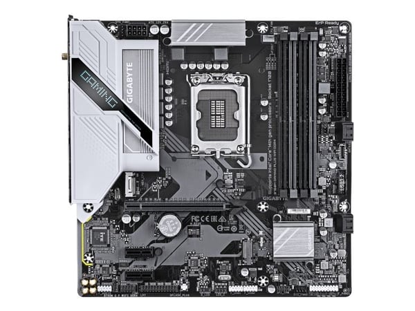 GIGABYTE B760M GAMING PLUS WIFI DDR4, Intel, LGA 1700, Intel® Celeron®, Intel Core i3 12. generasjon, Intel Core i3 13. generasjon, Intel Core i3 1...